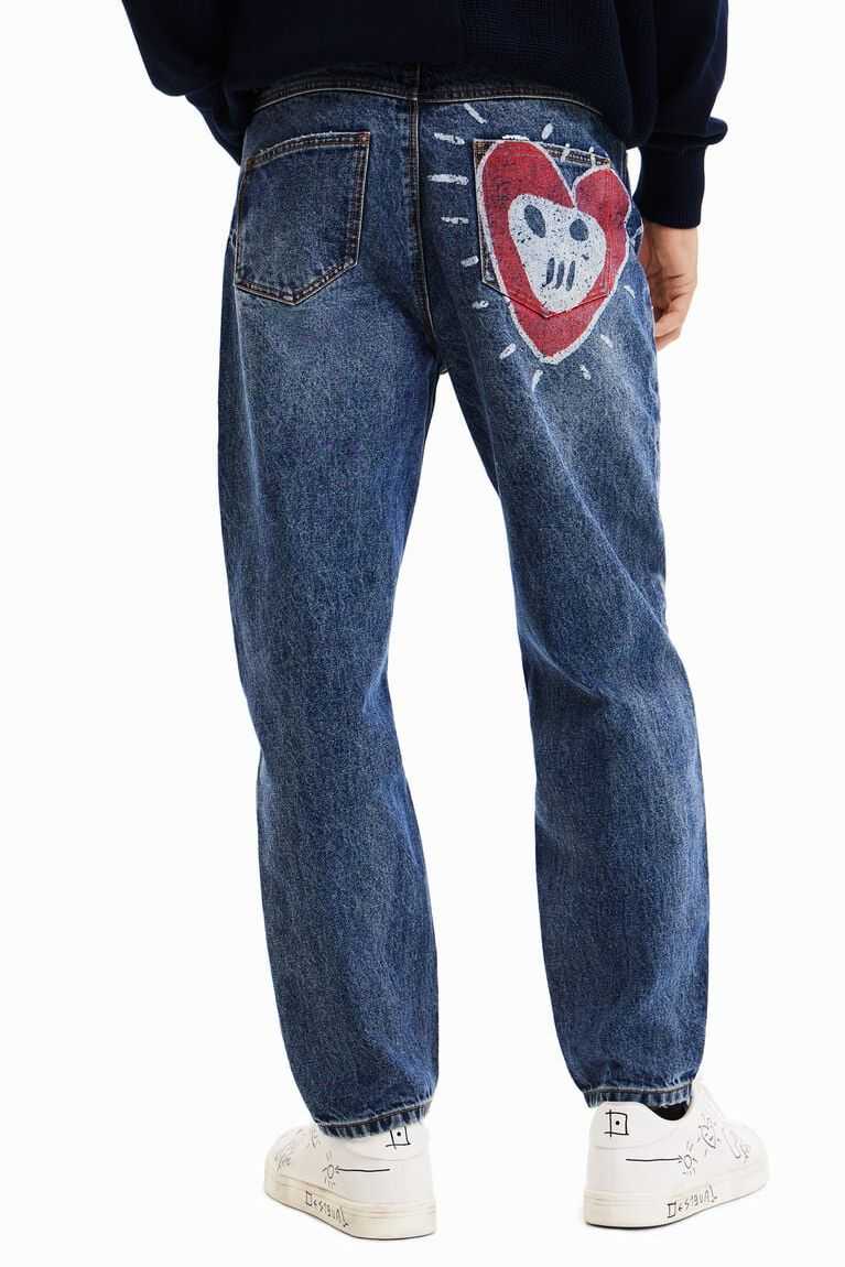 Pantalones Desigual Directo heart jeans Hombre | TYZ130279