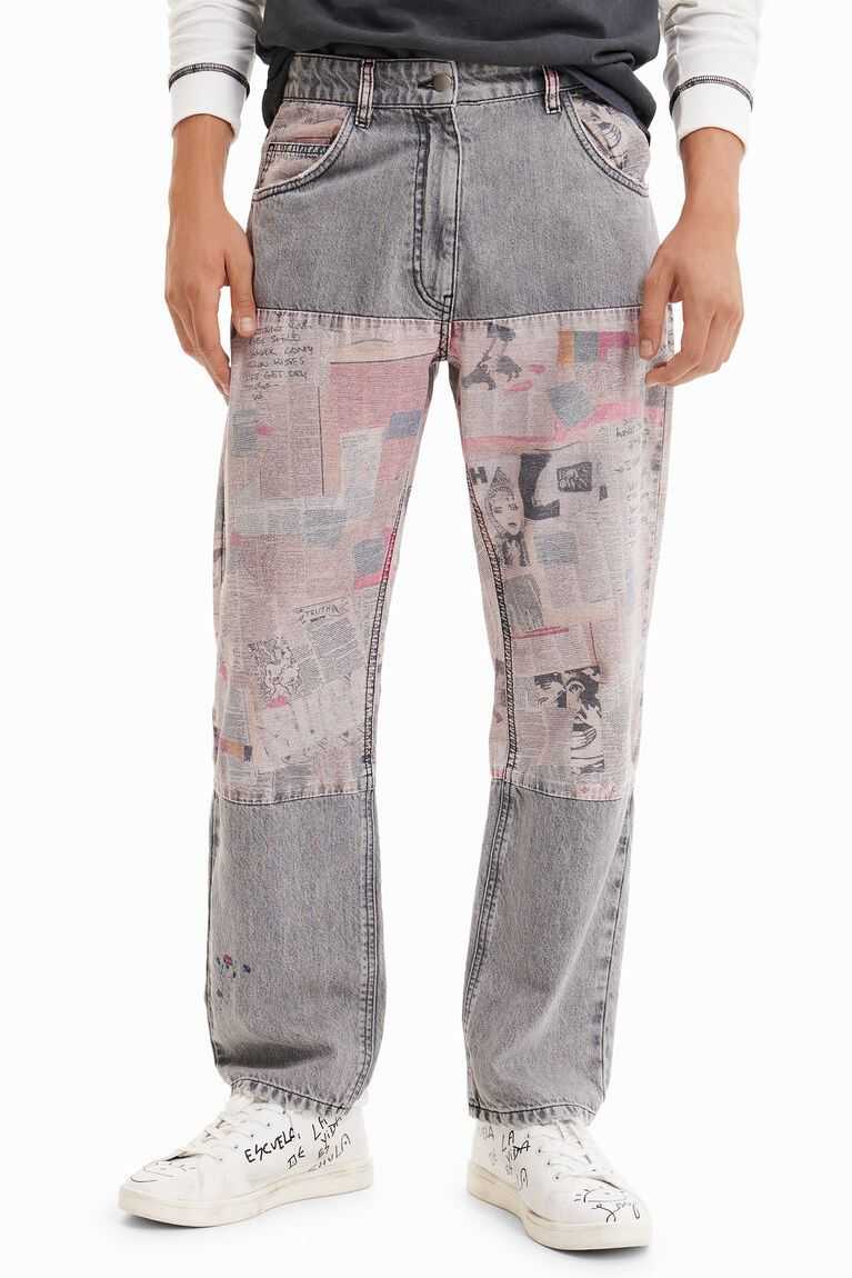 Pantalones Desigual Newspaper comfort jeans Hombre | RYL312089