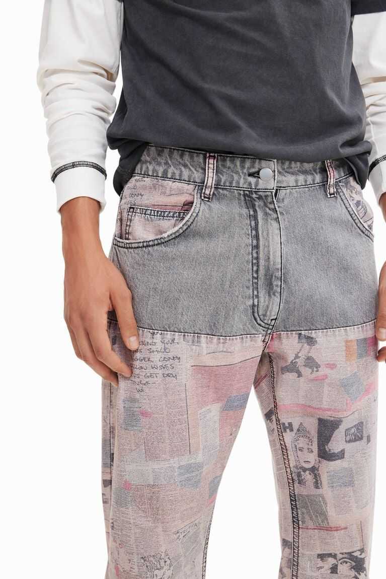 Pantalones Desigual Newspaper comfort jeans Hombre | RYL312089