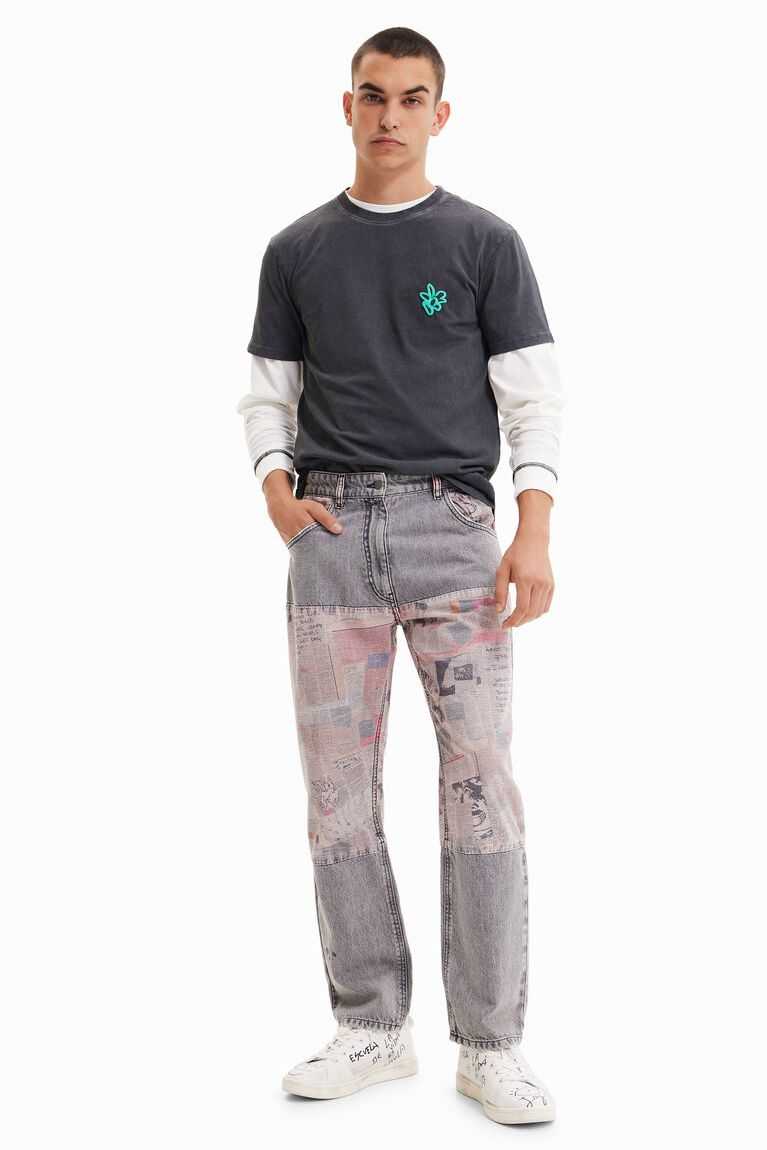 Pantalones Desigual Newspaper comfort jeans Hombre | RYL312089