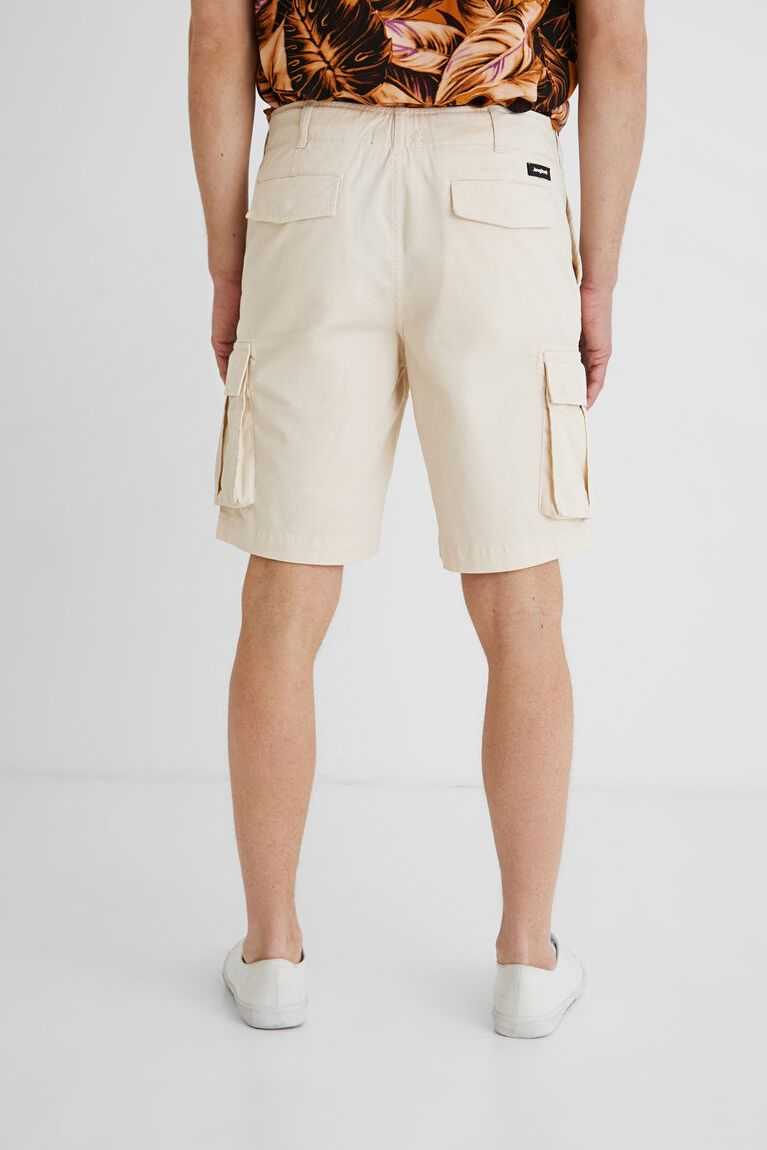 Pantalones Desigual Plain cargo Bermudas Hombre | YLE893702