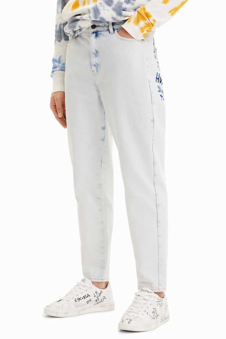 Pantalones Desigual Relaxed jeans with print Hombre | PUV816027