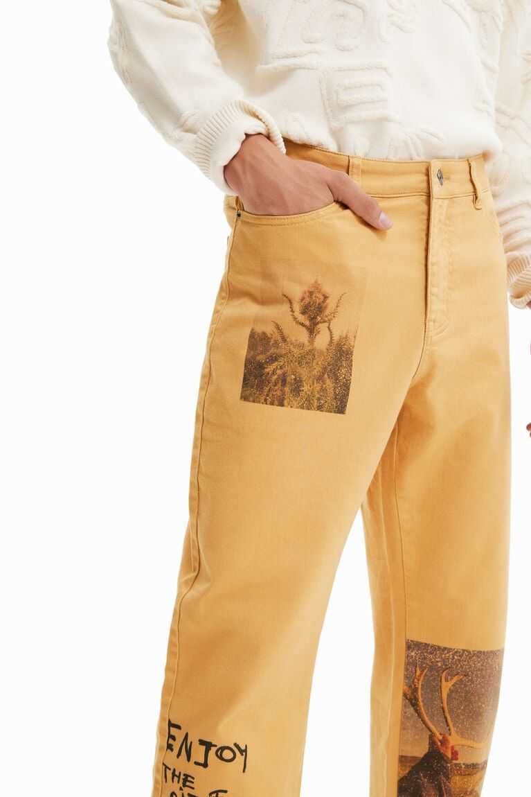 Pantalones Desigual Retro postcard comfort jeans Hombre | VNX347609