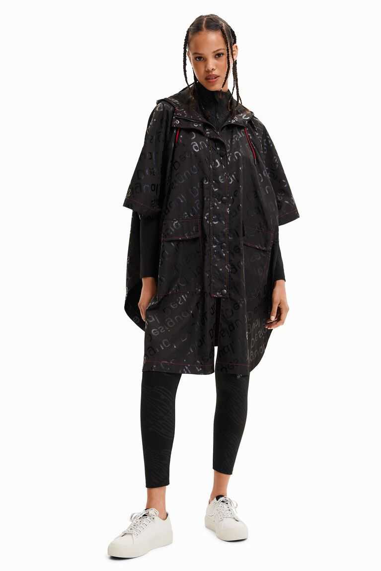 Ponchos Desigual Logo raincoat Mujer | QOU658970