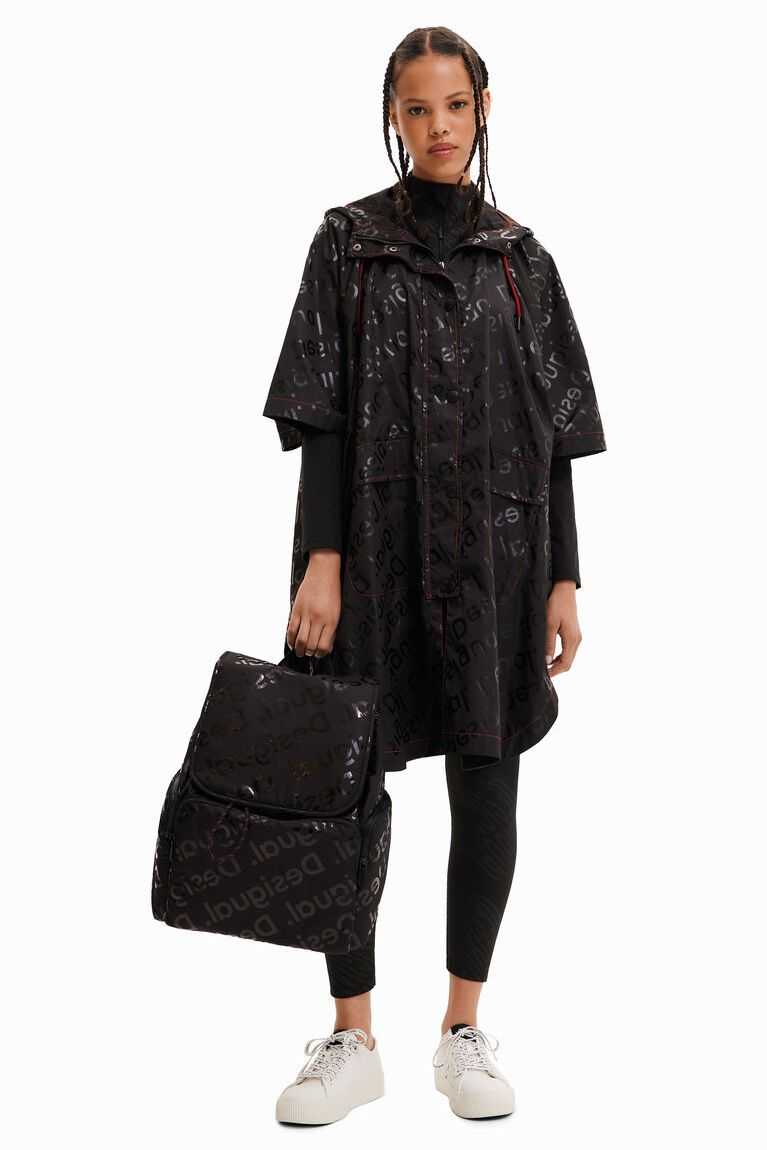 Ponchos Desigual Logo raincoat Mujer | QOU658970