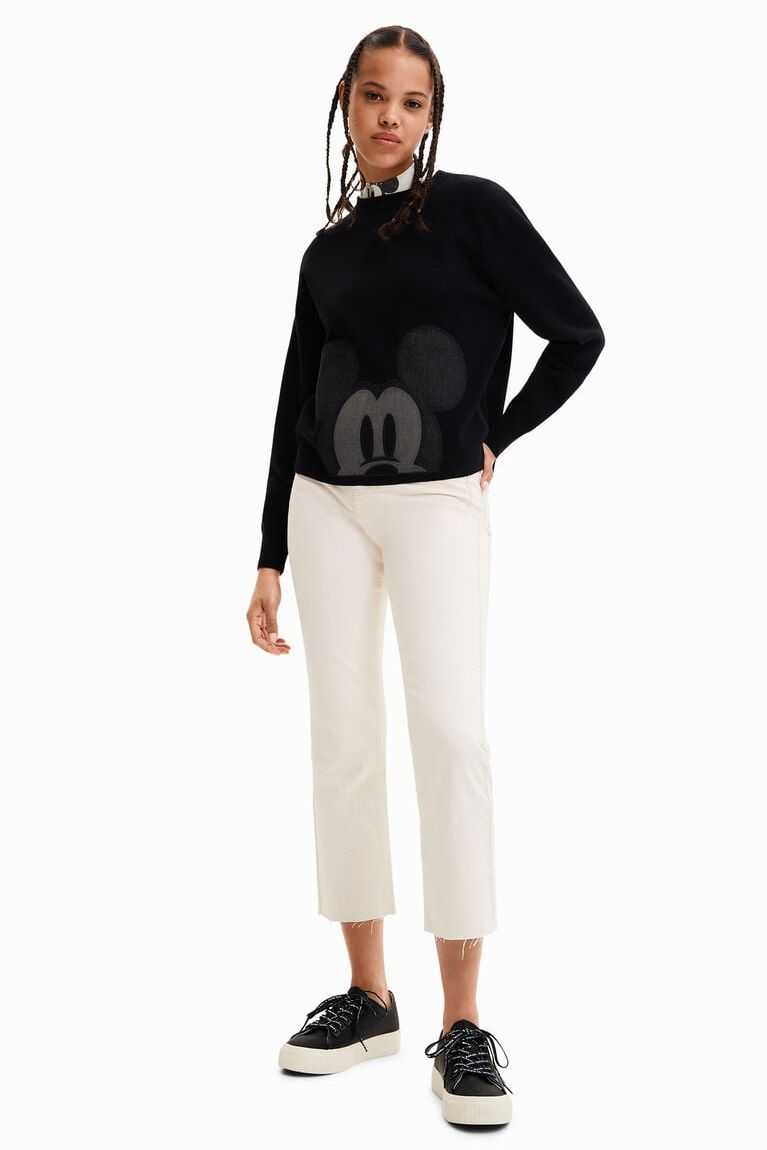 Prendas De Punto Desigual Disney's Mickey Mouse patch jumper Mujer | WEJ031682