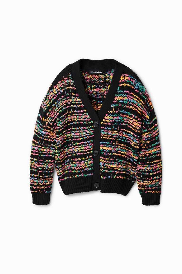 Sudaderas Desigual A Rayas tricot cardigan Niña | UXE756012