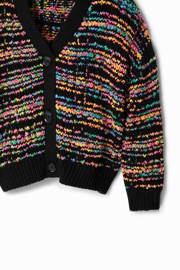 Sudaderas Desigual A Rayas tricot cardigan Niña | UXE756012