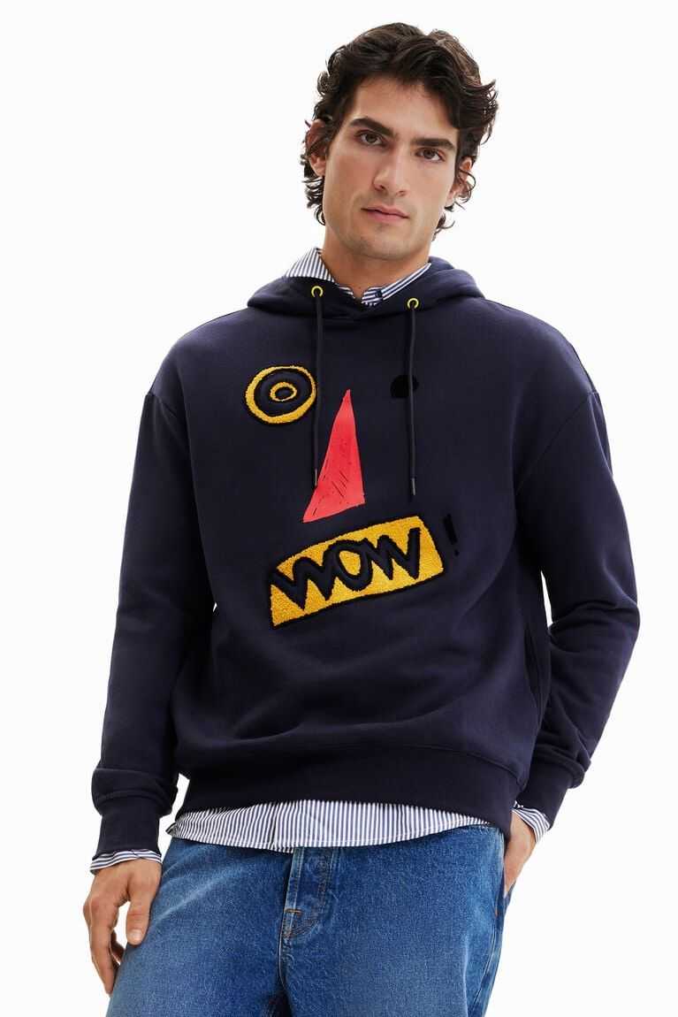 Sudaderas Desigual Arty face hoodie Hombre | LYO038419