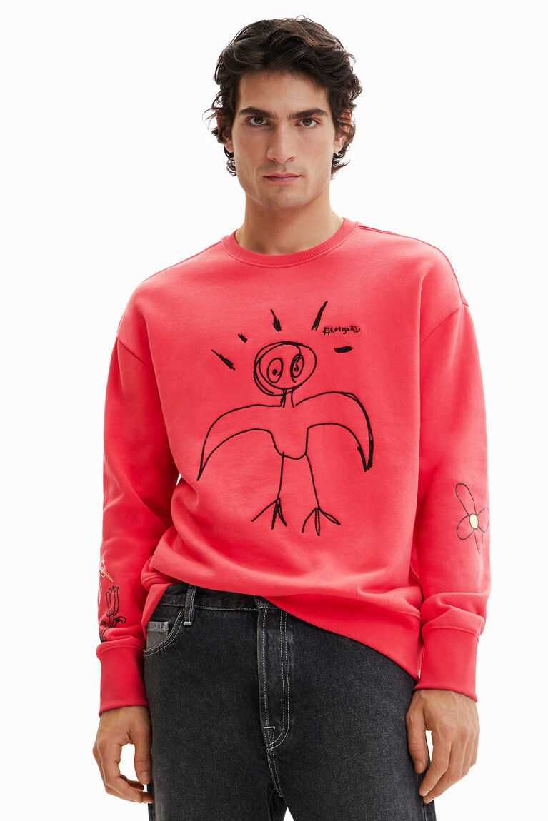 Sudaderas Desigual Embroidered bird Hombre | YTO281679