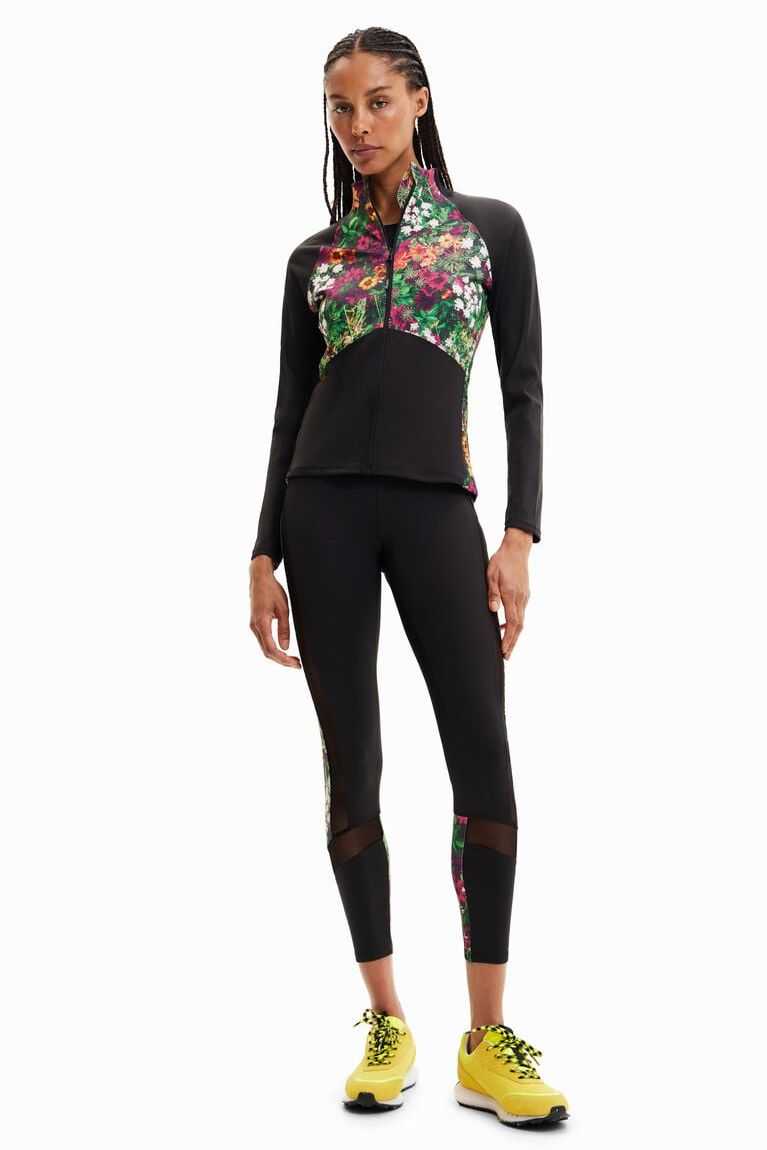 Sudaderas Desigual Floral slim sport jacket Mujer | XLP580267