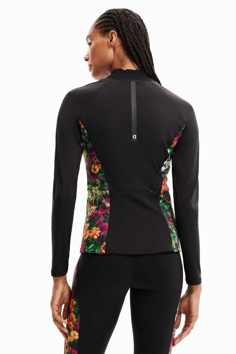 Sudaderas Desigual Floral slim sport jacket Mujer | XLP580267