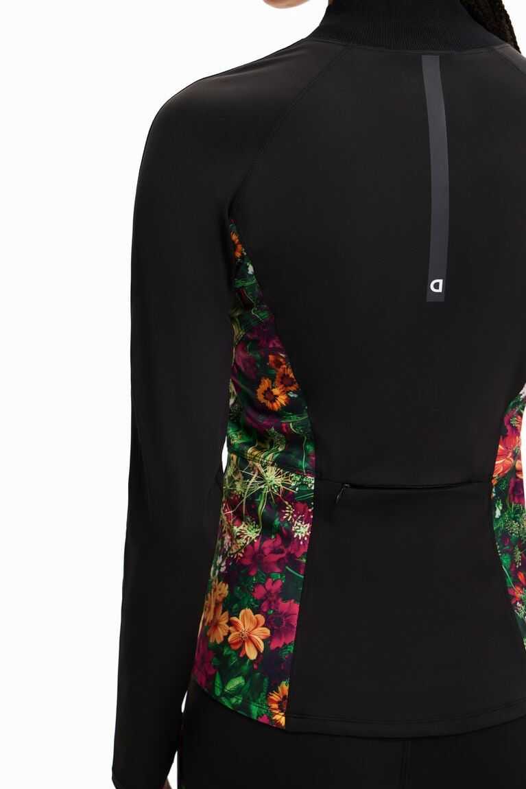 Sudaderas Desigual Floral slim sport jacket Mujer | XLP580267