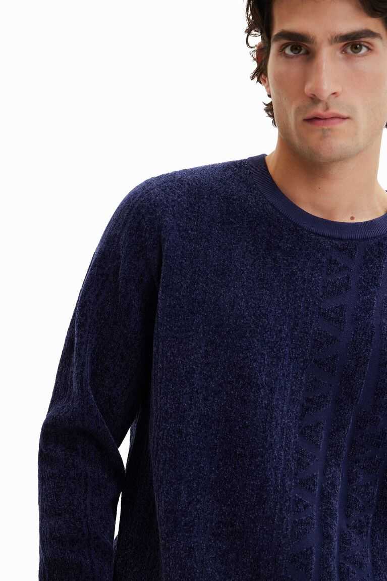 Sudaderas Desigual Jacquard motif pullover Hombre | ZFV745981