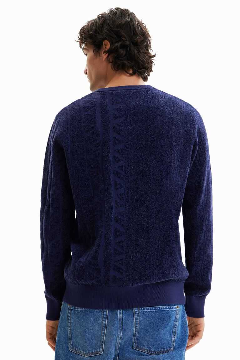 Sudaderas Desigual Jacquard motif pullover Hombre | ZFV745981