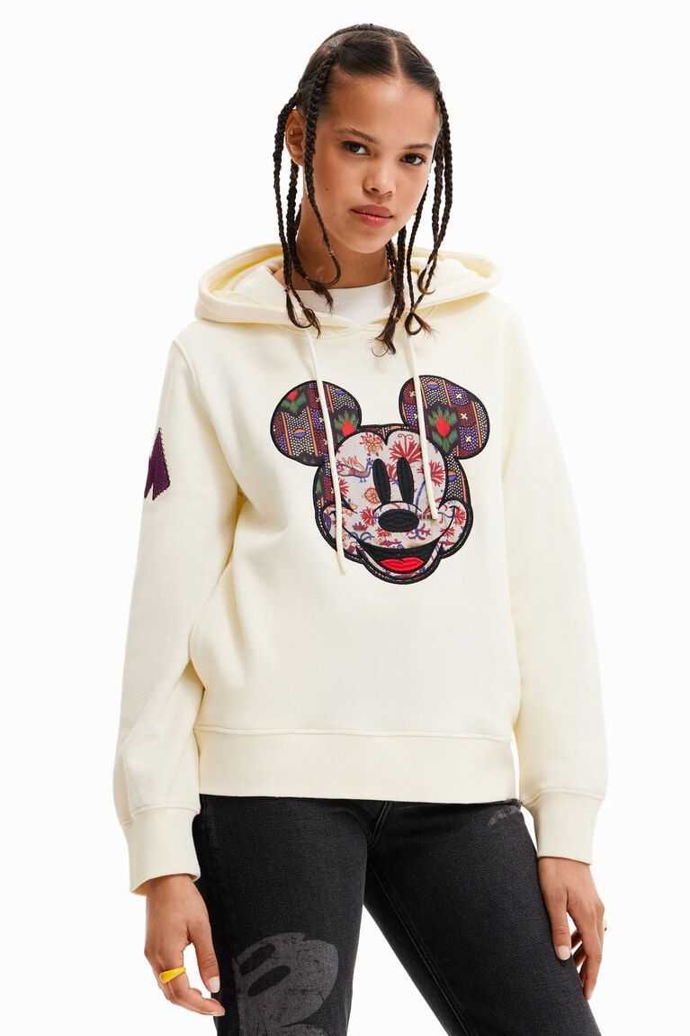 Sudaderas Desigual Large Disney\'s Mickey Mouse patch Mujer | UBY759486