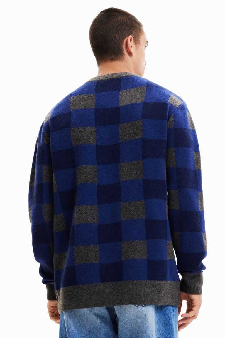 Sudaderas Desigual Loose checkerboard jumper Hombre | QXN198450