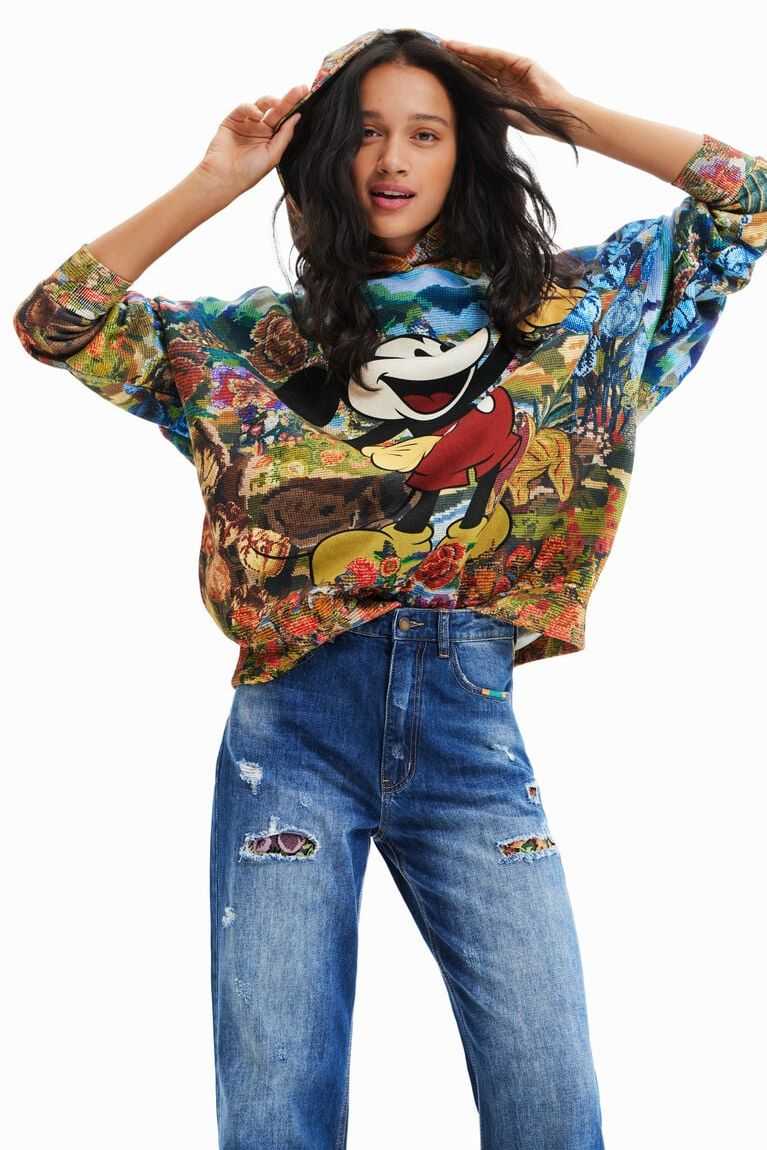 Sudaderas Desigual M. Christian Lacroix hoodie with Disney\'s Mickey Mouse Mujer | PFD460215