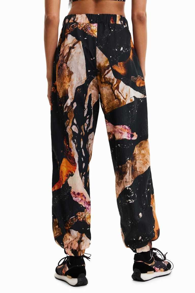 Sudaderas Desigual Mineral-effect print joggers Mujer | XVL395806