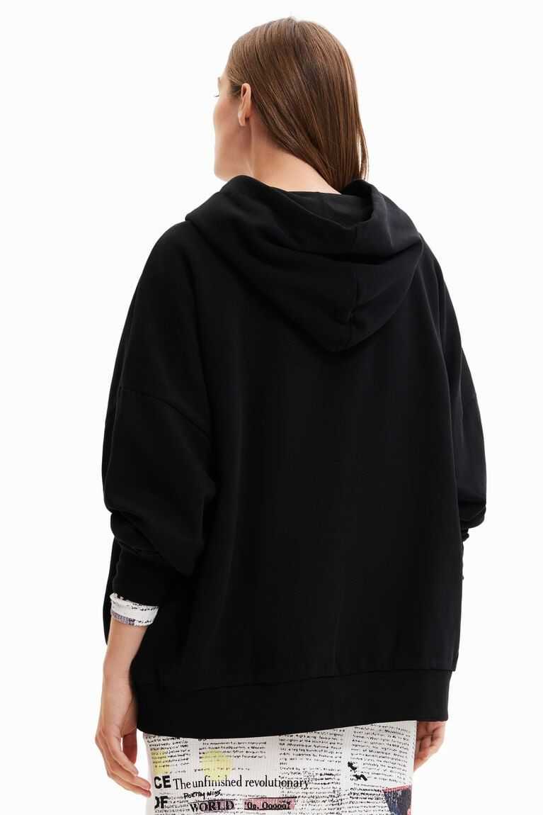 Sudaderas Desigual Oversize Manifesto text hoodie Mujer | DAJ865273