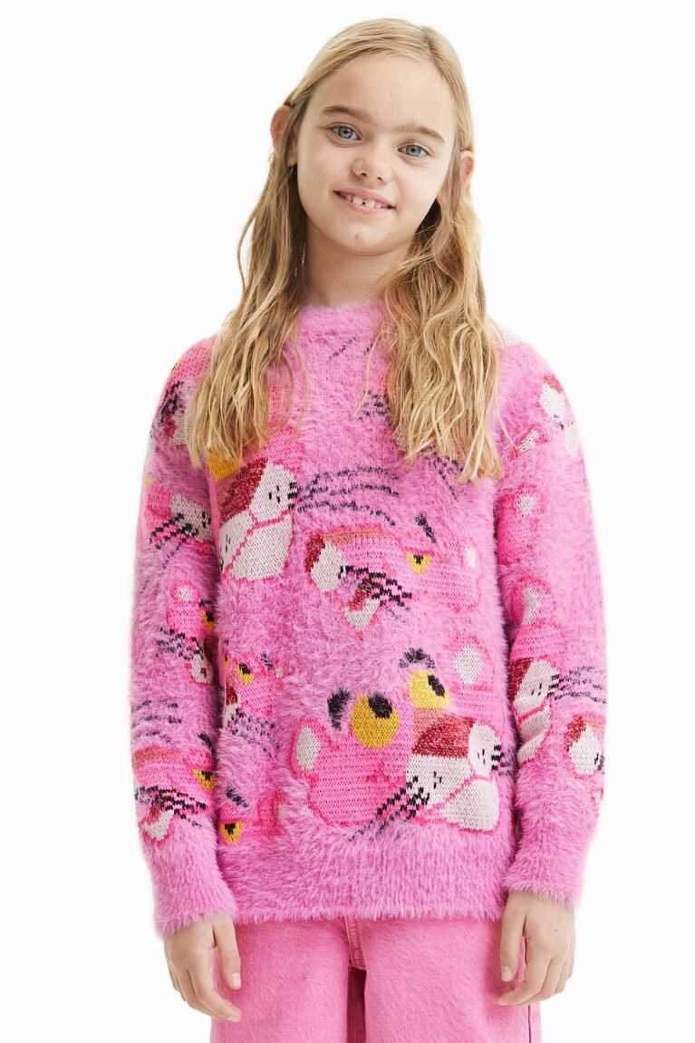 Sudaderas Desigual Oversize Pink Panther jumper Niña | HPV374658