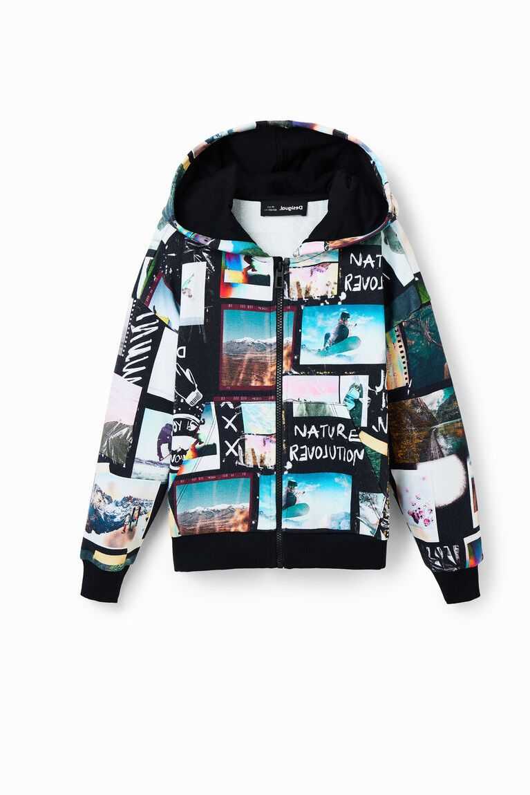 Sudaderas Desigual Photo collage hoodie Niño | IWQ625871