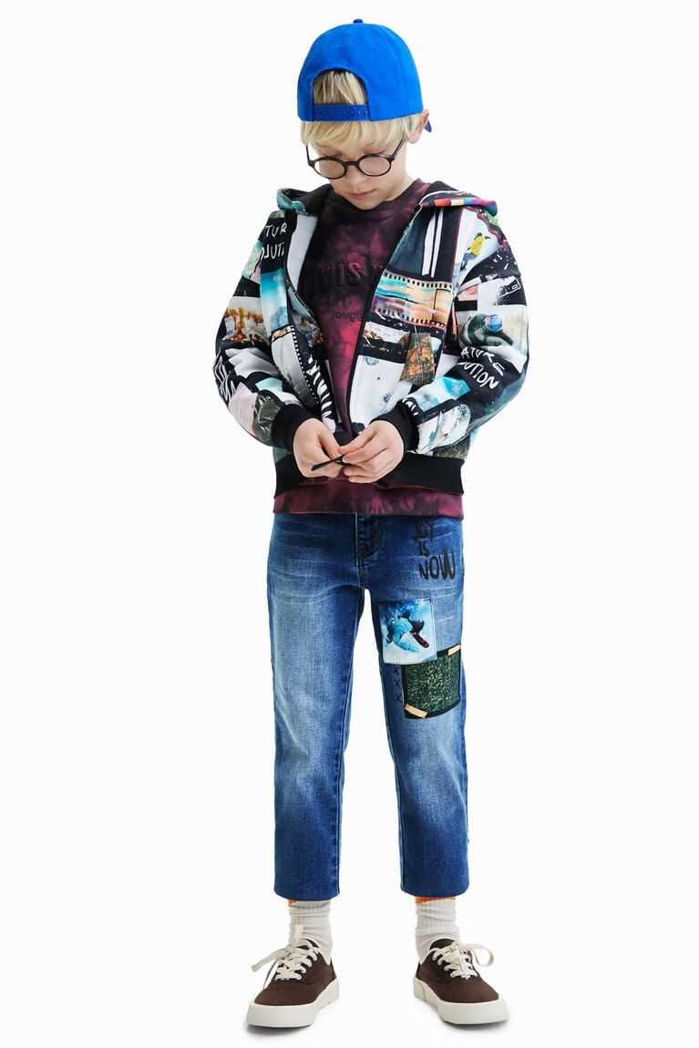 Sudaderas Desigual Photo collage hoodie Niño | IWQ625871