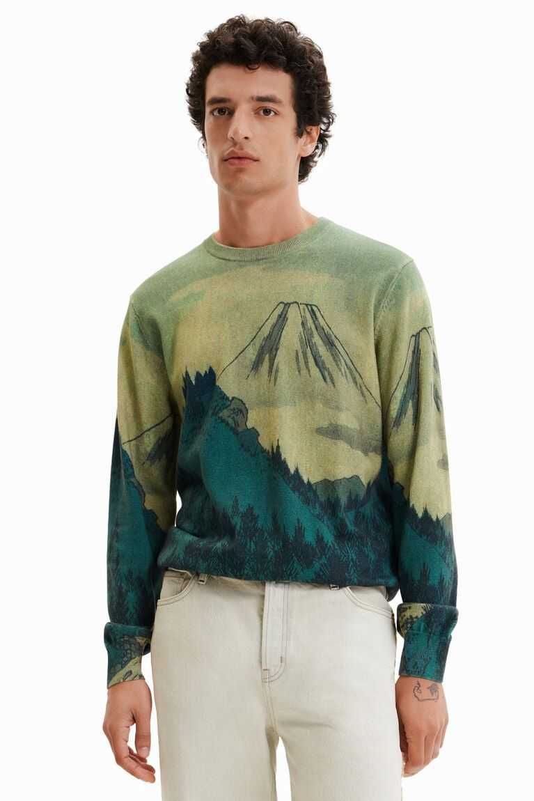 Sudaderas Desigual Thin landscape pullover Hombre | GNR097361