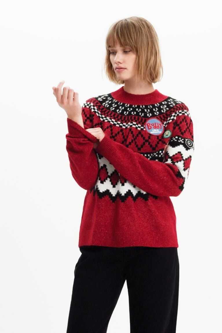 Suéteres Desigual Border jumper Mujer | DZF127068