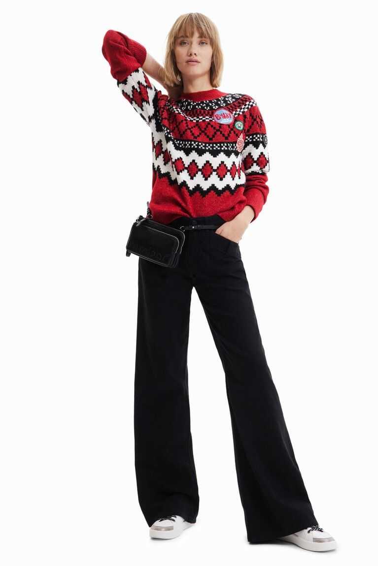 Suéteres Desigual Border jumper Mujer | DZF127068