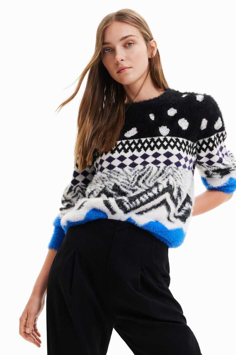 Suéteres Desigual Border pullover Mujer | EDW421786