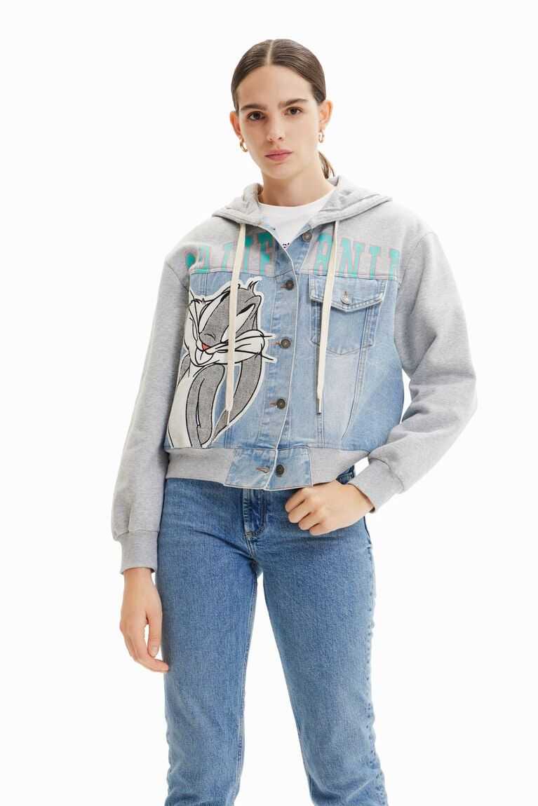 Suéteres Desigual Bugs Bunny trucker sweatshirt Mujer | HKF026784