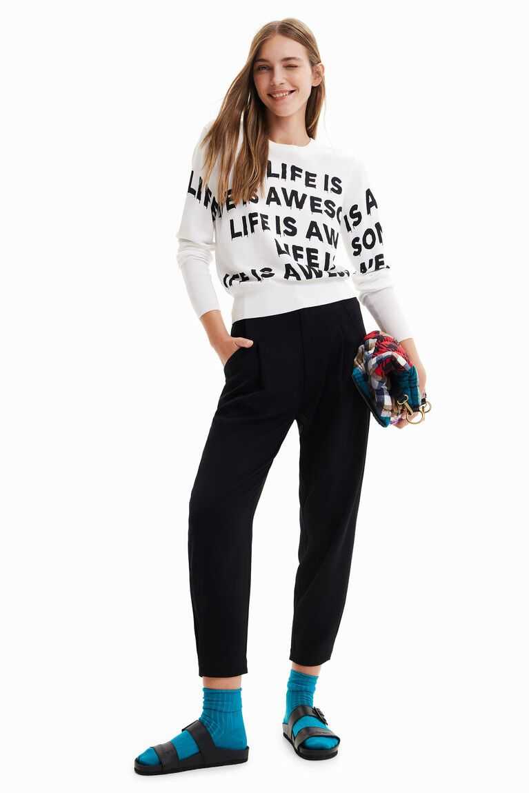 Suéteres Desigual Life is awesome pullover Mujer | DCO094735