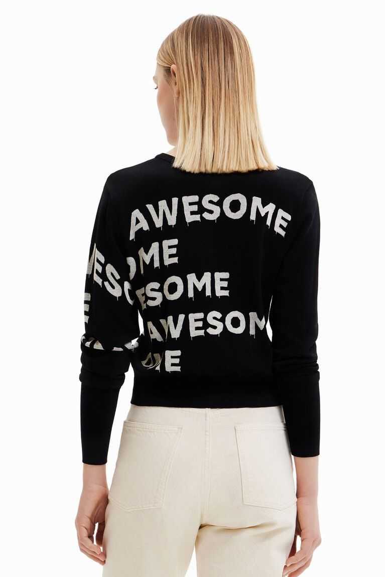 Suéteres Desigual Life is awesome pullover Mujer | XDV814906