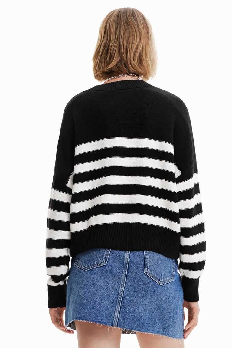 Suéteres Desigual Loose-fit striped jumper Mujer | ELM265137