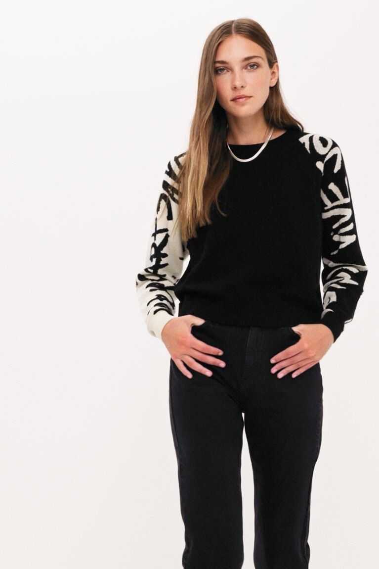 Suéteres Desigual Manifesto sleeves jumper Mujer | REB593064