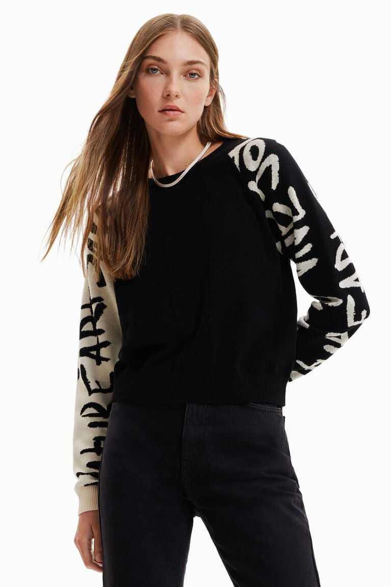 Suéteres Desigual Manifesto sleeves jumper Mujer | REB593064