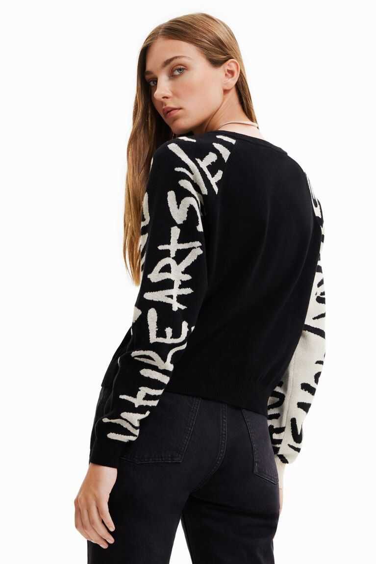 Suéteres Desigual Manifesto sleeves jumper Mujer | REB593064