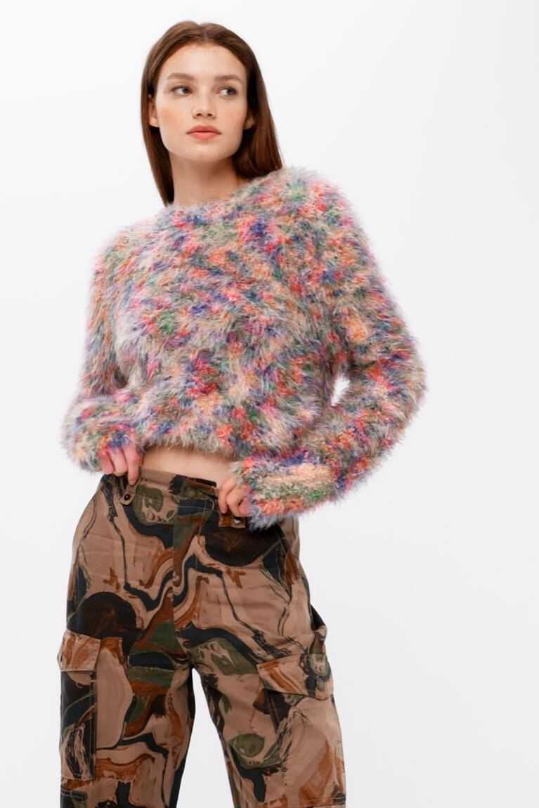 Suéteres Desigual Multicoloured fur-effect jumper Mujer | AGR984715