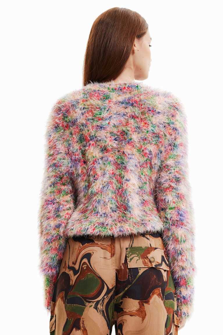 Suéteres Desigual Multicoloured fur-effect jumper Mujer | AGR984715