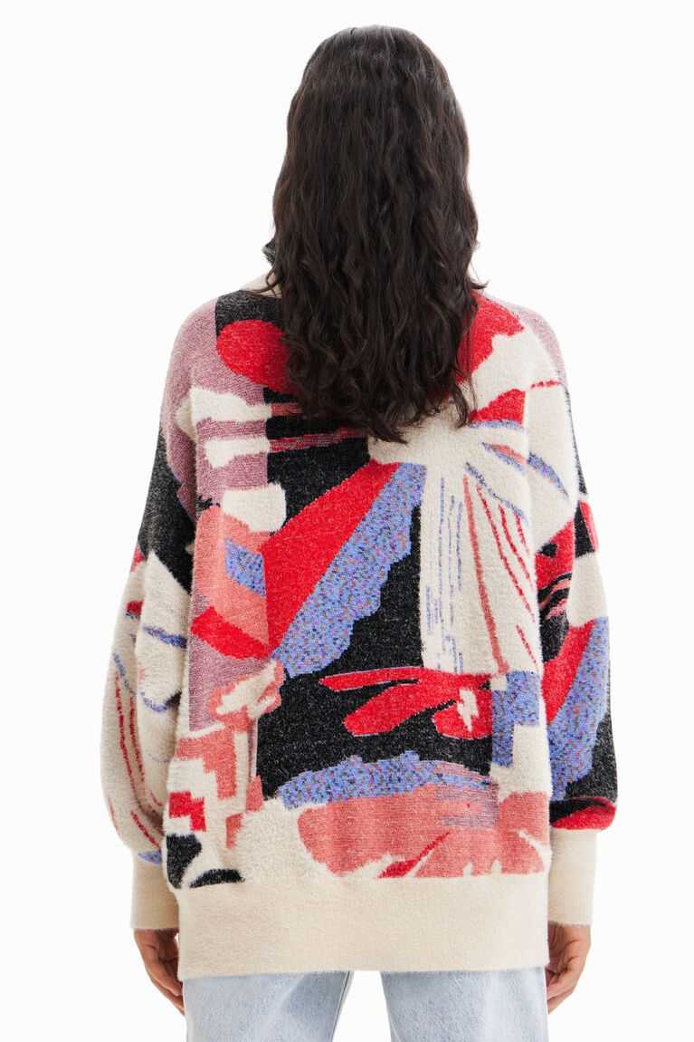 Suéteres Desigual Multicoloured geometric jumper Mujer | THU759804