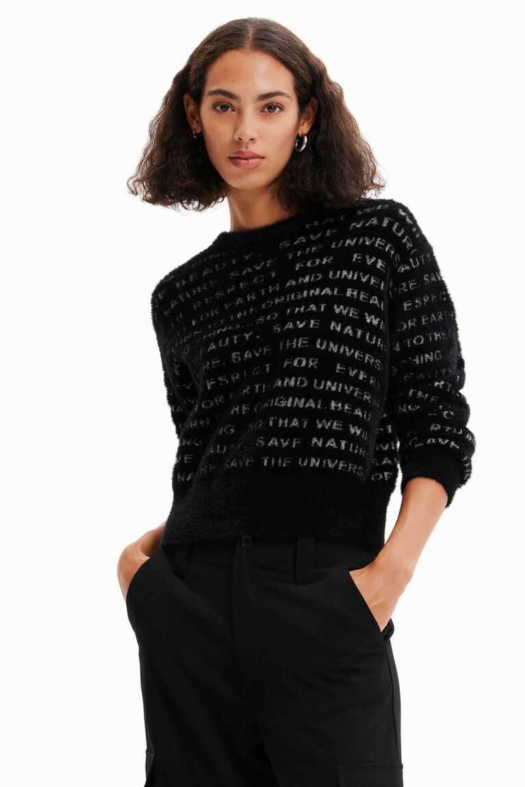 Suéteres Desigual Oversize Manifesto jumper Mujer | OSX193780