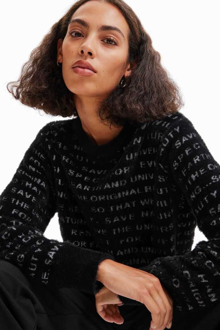 Suéteres Desigual Oversize Manifesto jumper Mujer | OSX193780