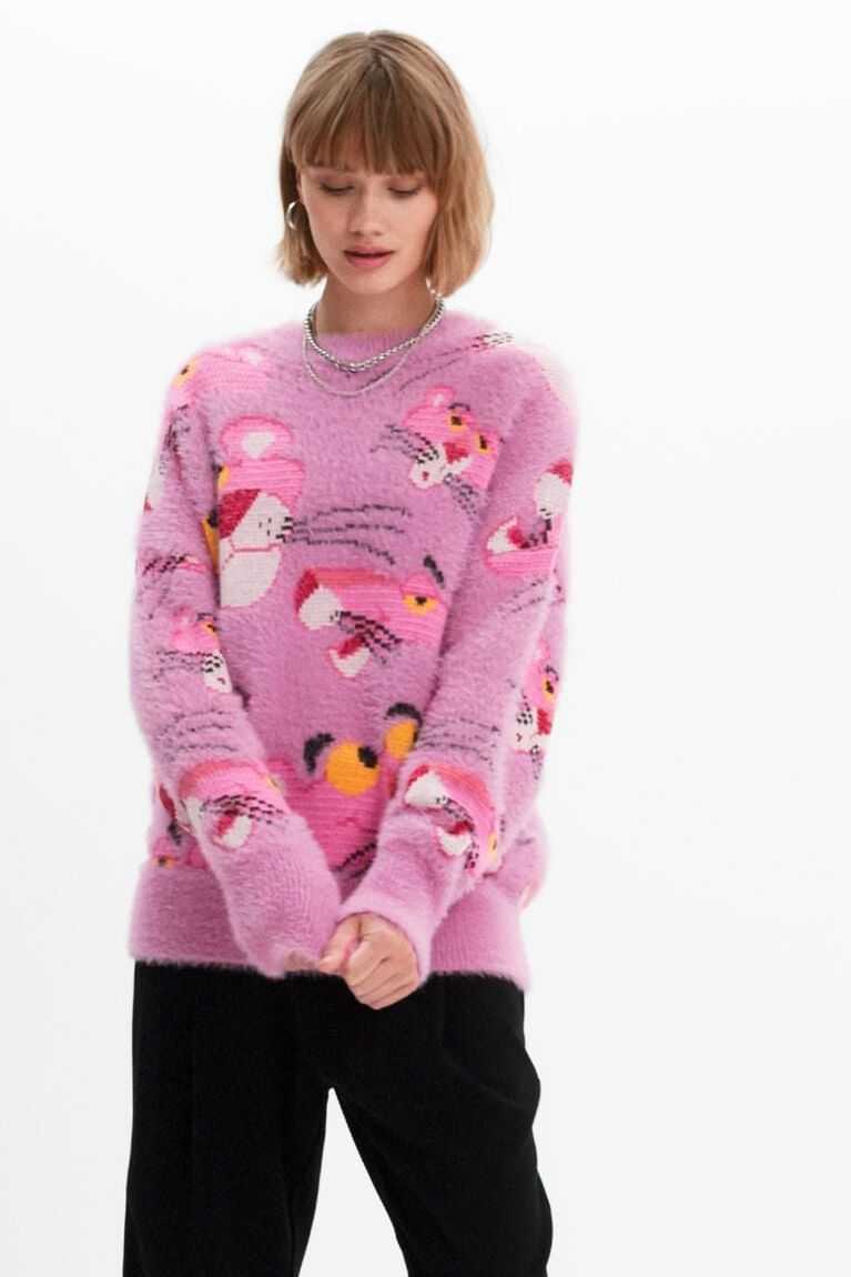 Suéteres Desigual Pink Panther jumper Mujer | IMP596847