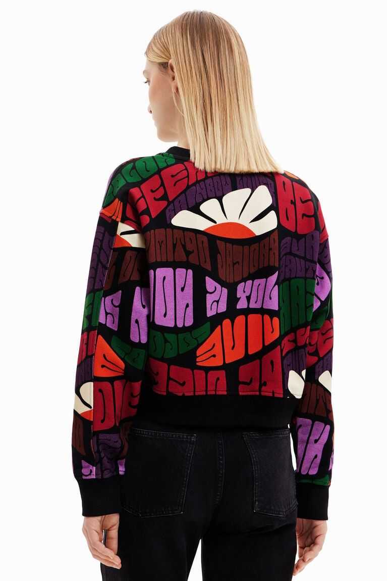 Suéteres Desigual Save Nature sweatshirt Mujer | QAS524876