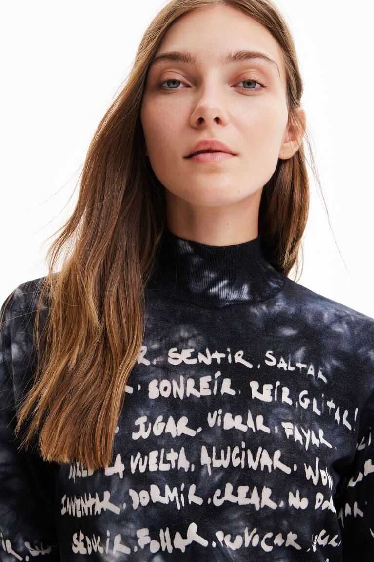 Suéteres Desigual Tie-dye Manifesto jumper Mujer | JOX237408