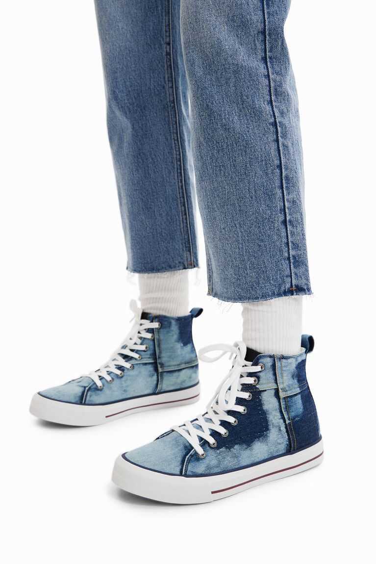 Tenis Desigual Denim high-top Mujer | HOU753862