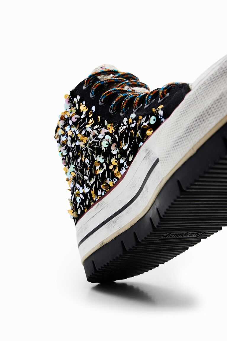 Tenis Desigual Jacquard platform high-top Mujer | IFY245813