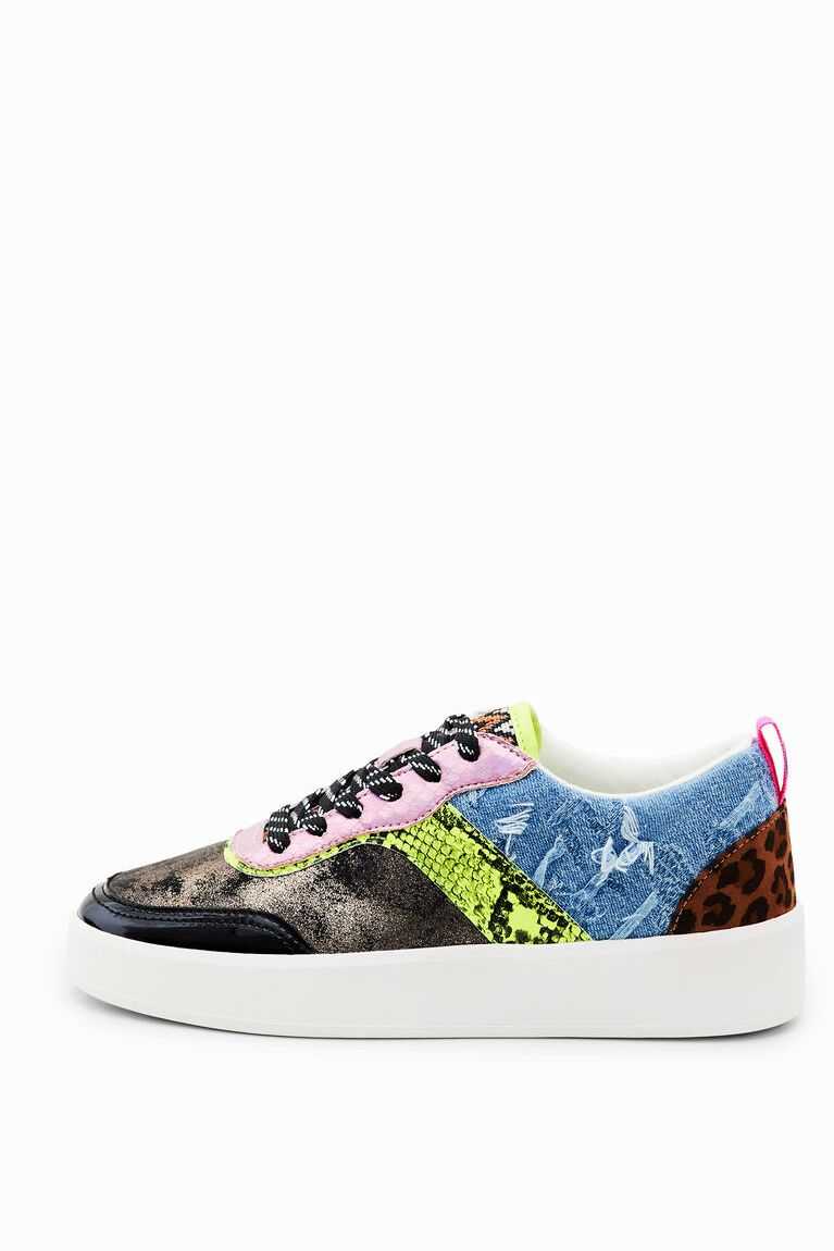 Tenis Desigual Patchwork Mujer | VKS602138