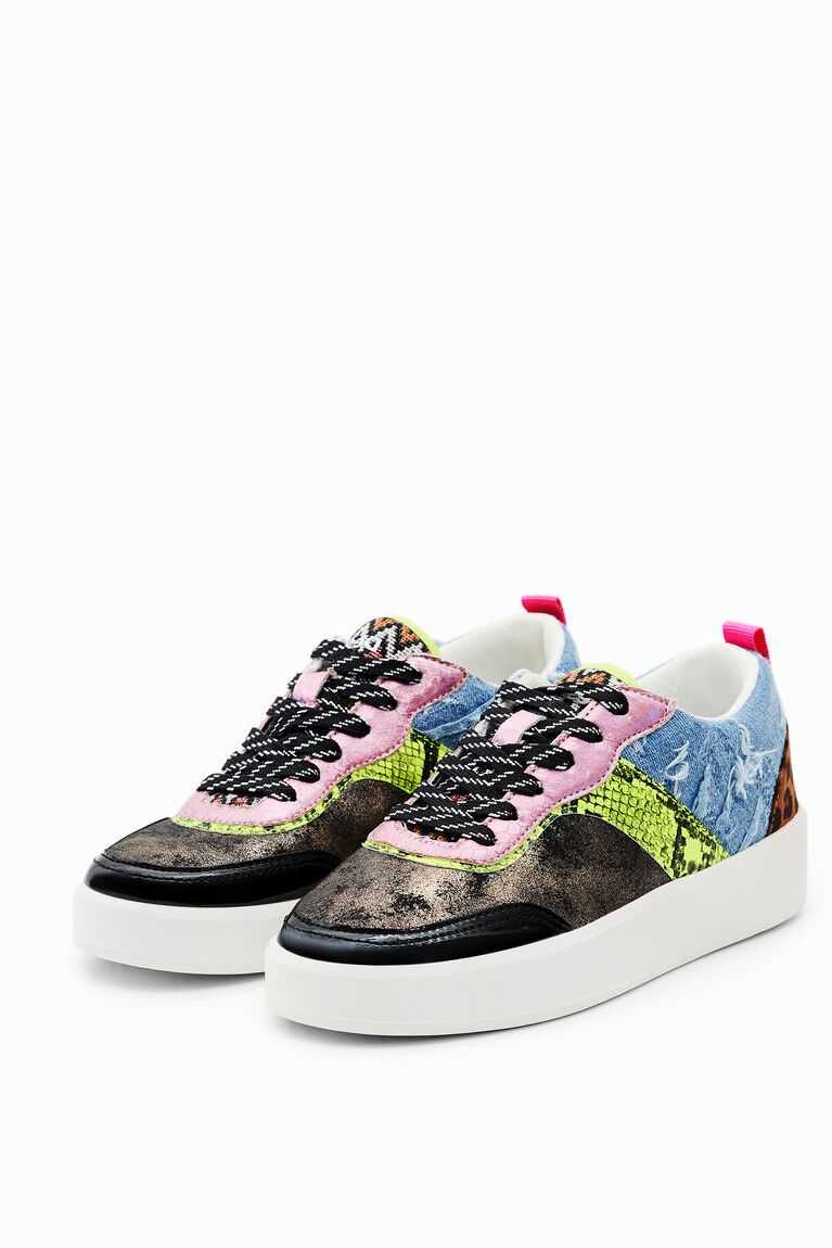 Tenis Desigual Patchwork Mujer | VKS602138